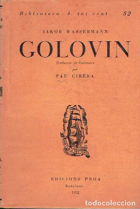 Libros: Jakob Wassermann.. - Golovin - Foto 1