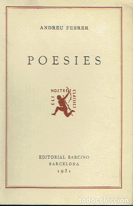 Libros: Andreu Febrer - Poesies - Foto 1