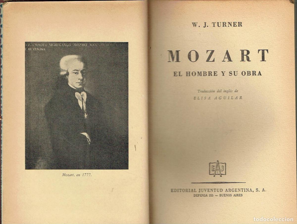 Libros: W. J. Turner.. - Mozart.. - Foto 1