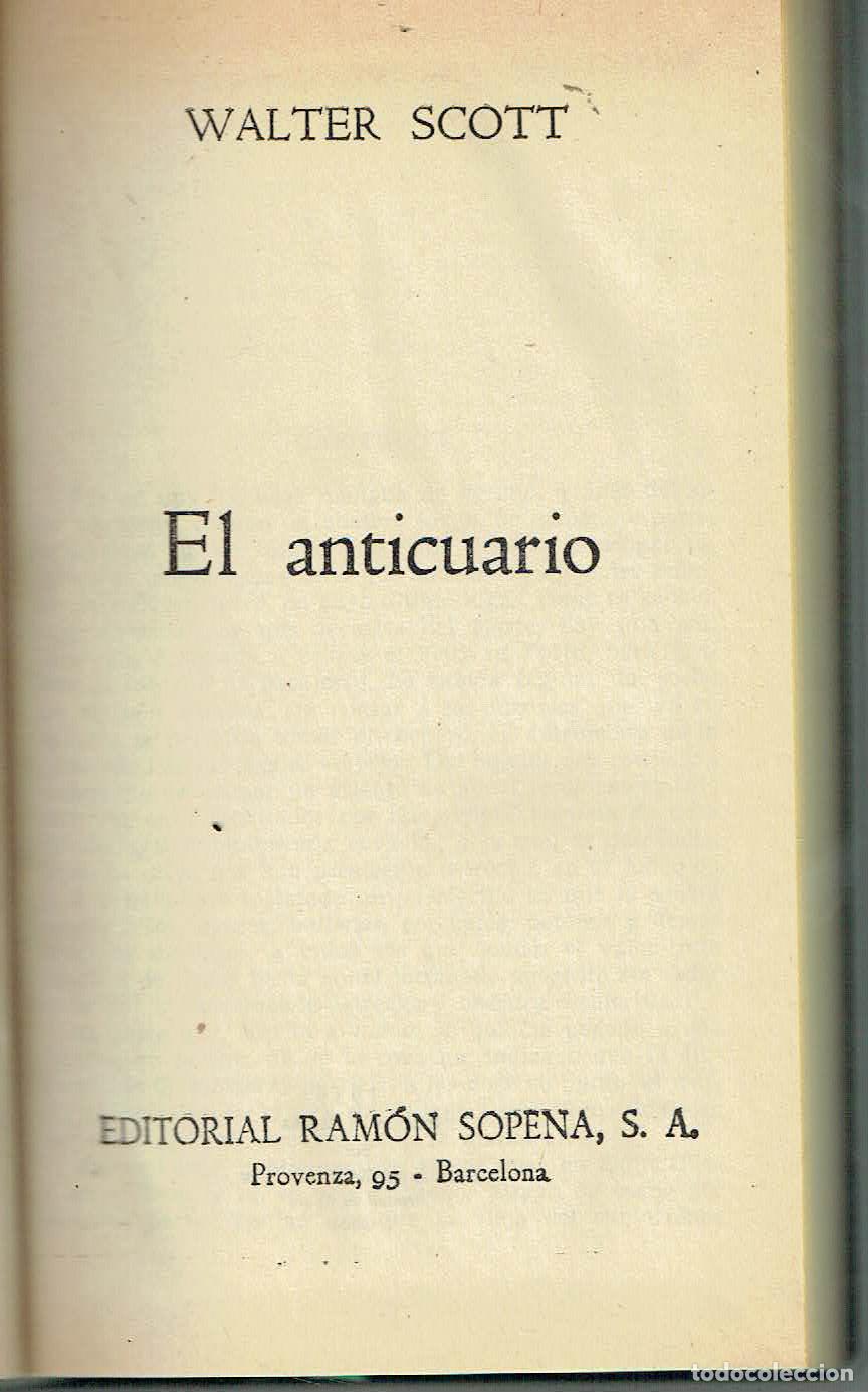 Libros: Walter Scott. - El anticuario. - Foto 1