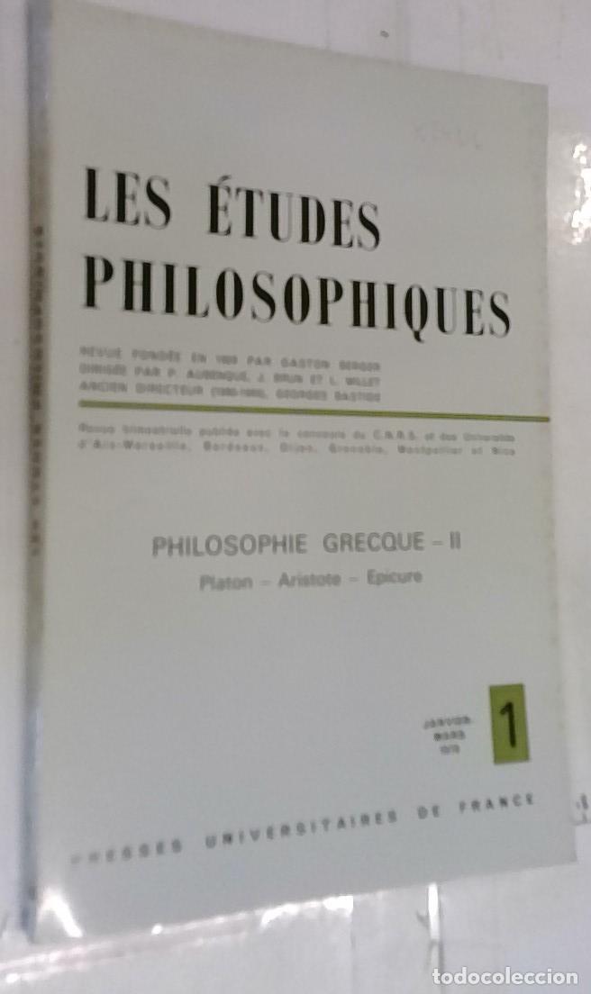 Libros: Philosophie grecque II. Platon, Aristote, Epicure - REVISTA: