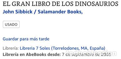 Libros: EL GRAN LIBRO DE LOS DINOSAURIOS - SERVILIBRO - Foto 2
