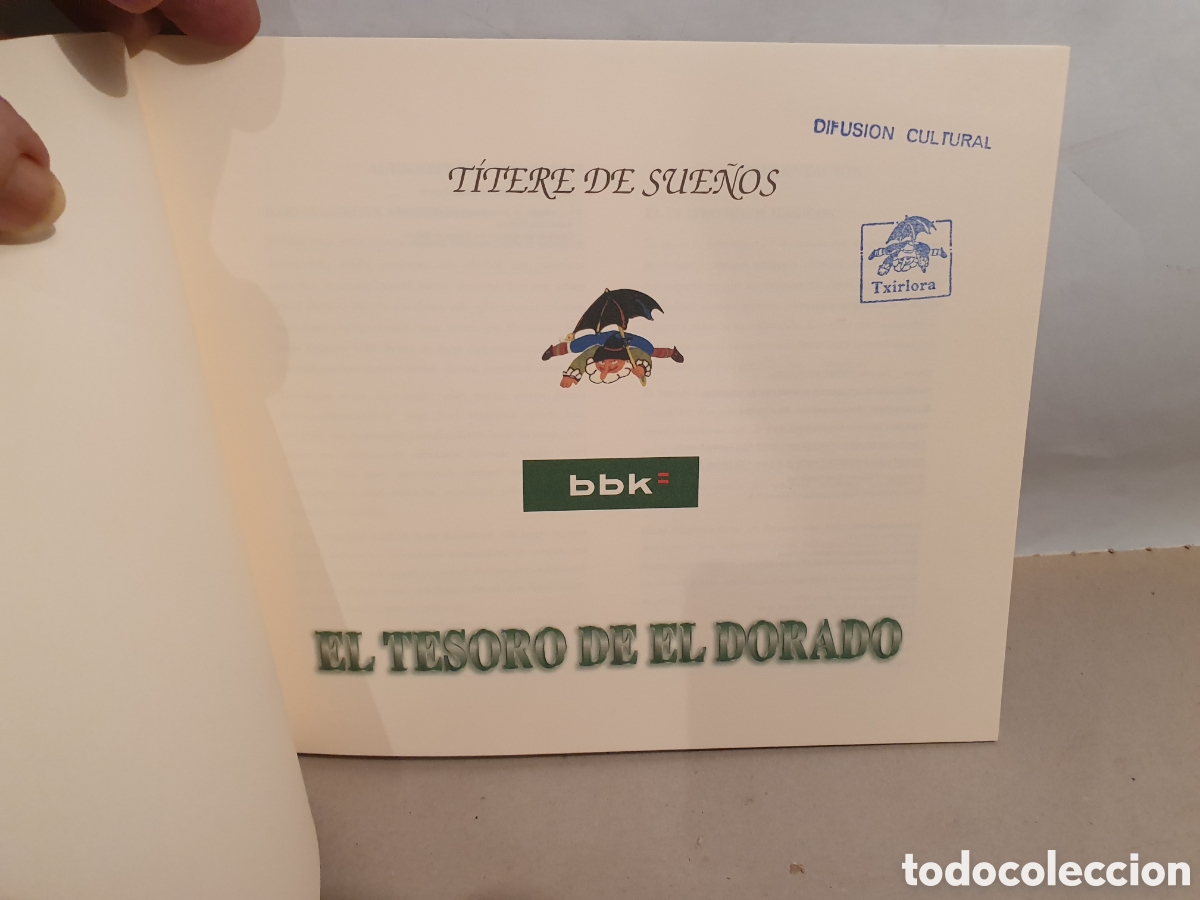 Libros: TITERE DE SUE&Ntilde;OS. EL TESORO DE EL DORADO. BBK A&Ntilde;OS 90. - Foto 2