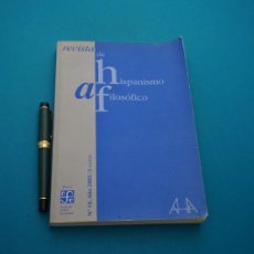 Libros: AMF-20A/ REVISTA DE HISPANISMO FILOSOFICO