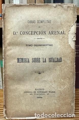 Libros: MEMORIA SOBRE LA IGUALDAD - ARENAL, Concepci&oacute;n - Foto 1