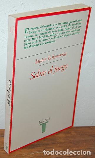 Libros: SOBRE EL JUEGO - JAVIER ECHEVERR&Iacute;A - Foto 1