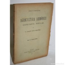 Libros: AGRICULTURA ARMÓNICA (EXPECTANTE, POPULAR) - COSTA MARTÍNEZ, JOAQUÍN