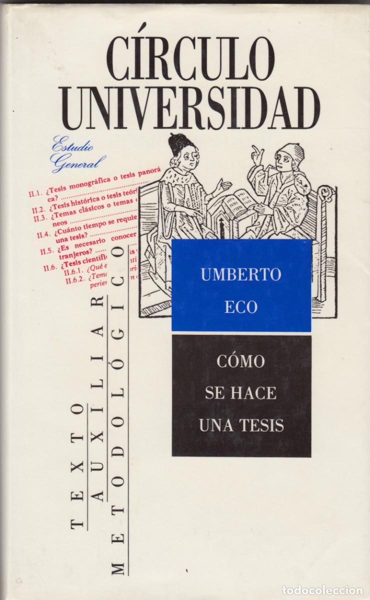 Libros: C&Oacute;MO SE HACE UNA TESIS. UMBERTO ECO. ADB - Foto 1
