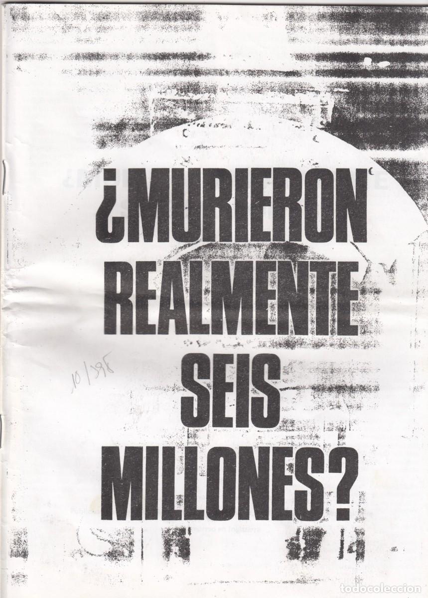Libros: &iquest;MURIERON REALMENTE SEIS MILLONES?. &rdquo;HARWOOD&rdquo;.. ADA - Foto 1