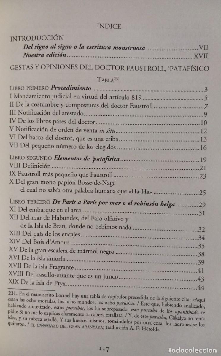 Libros: Gestas y opiniones del Doctor Faustroll. Pataf&iacute;sico. - JARRY, Alfred: - Foto 3