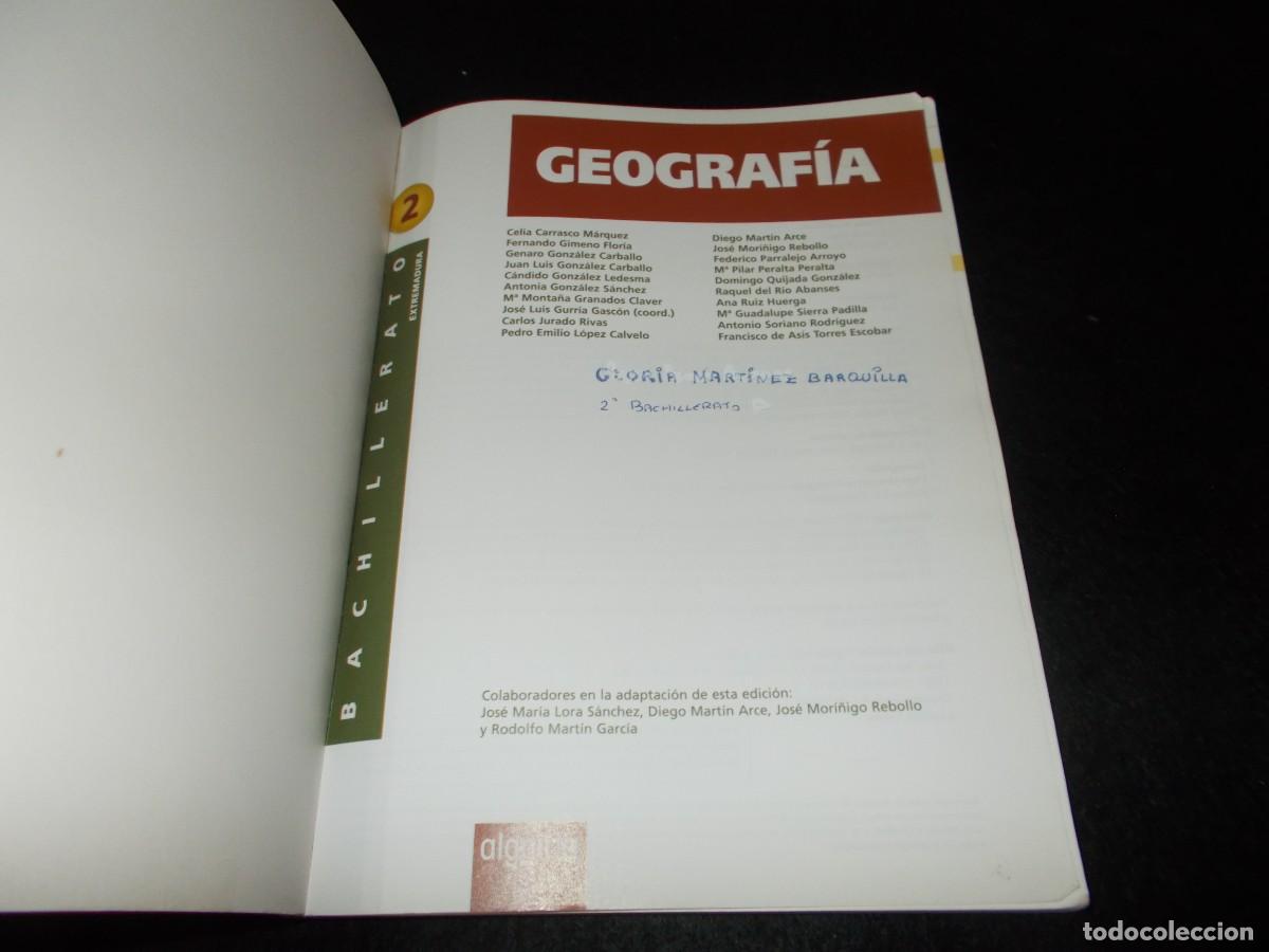 Libros: GEOGRAF&Iacute;A 2 BACHILLERATO 2&ordm; , ALGAIDA 2010. LIBRO DE TEXTO, ESCOLAR - Foto 2