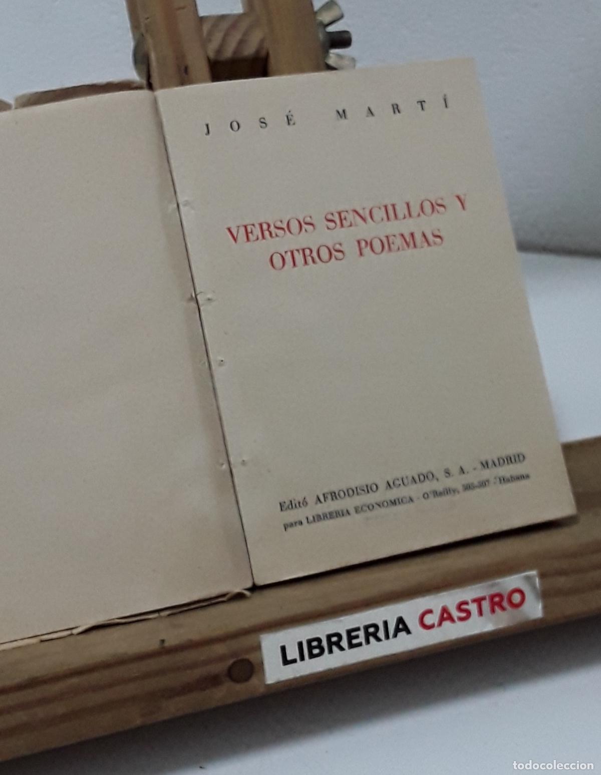 Libros: Versos sencillos y Otros Poemas - Jos&eacute; Mart&iacute;. - Foto 1