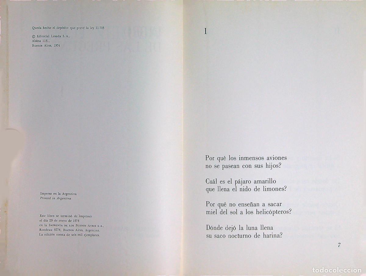 Libros: LIBRO DE LAS PREGUNTAS - NERUDA - 1974 - EDITORIAL LOSADA - 1&ordf; EDICI&Oacute;N - Foto 3
