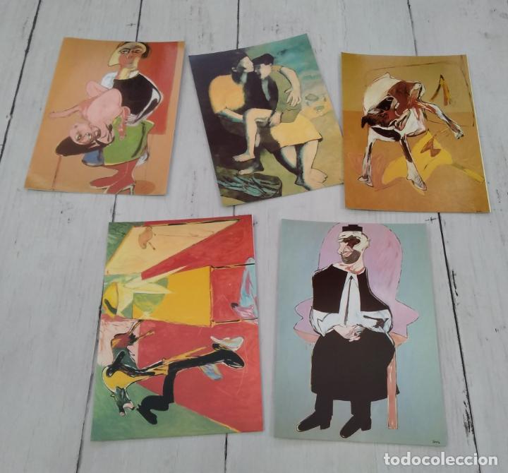 Libros: 5 postales de Juan Barjola - Foto 1