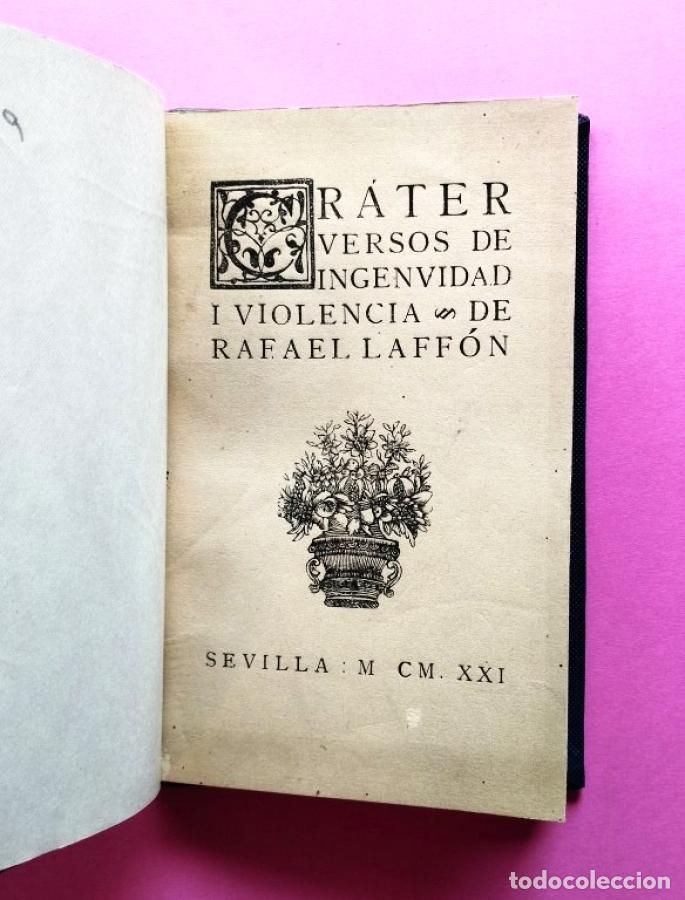 Libros: Cr&aacute;ter. Versos de Ingenuidad y Violencia de... - Laff&oacute;n, Rafael. - Foto 1