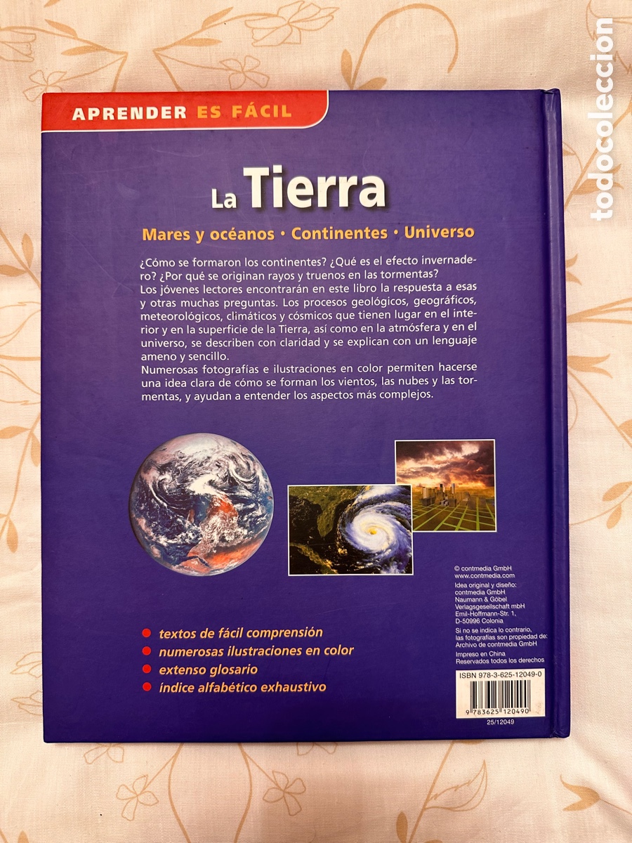 Libros: LA TIERRA. MARES Y OC&Eacute;ANOS. CONTINENTES. UNIVERSO. APRENDER ES F&Aacute;CIL. - Foto 2