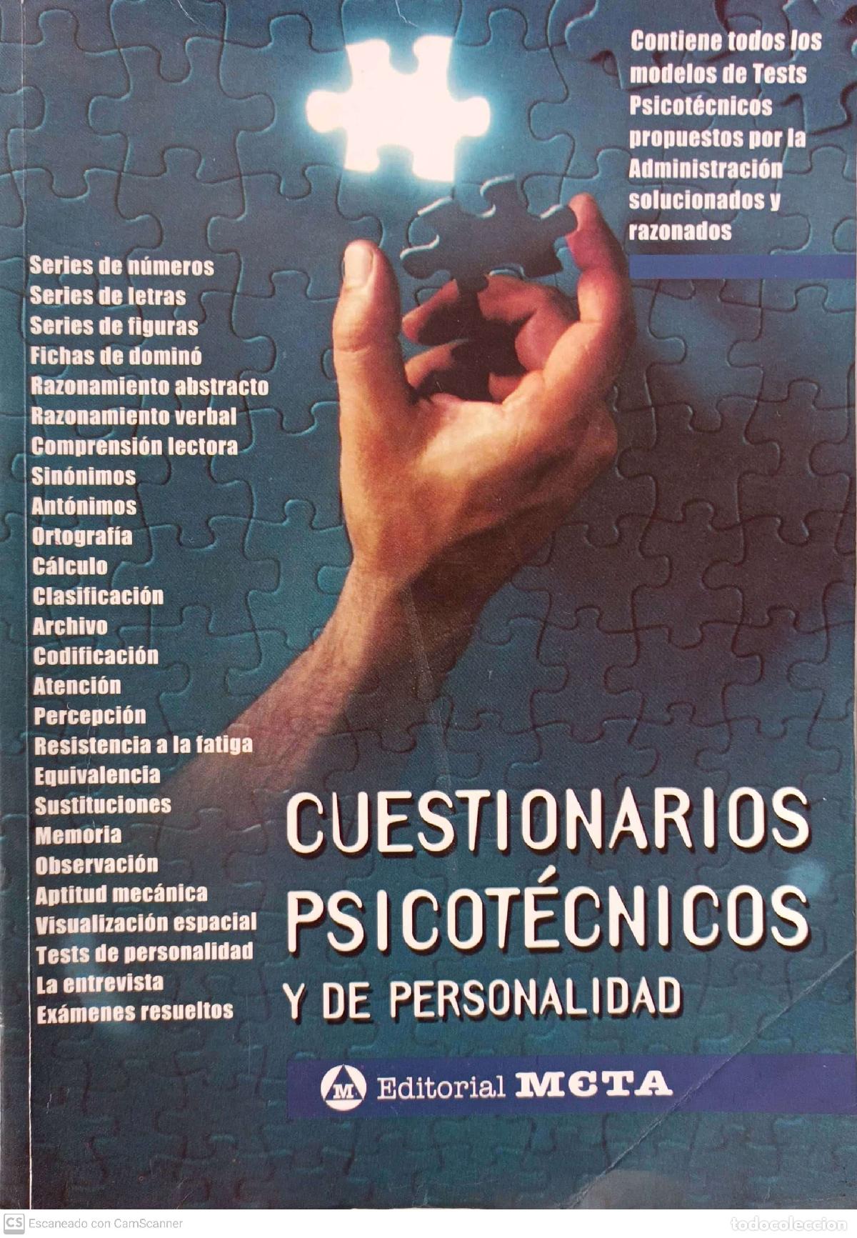 Libros: Cuestionarios Psicot&eacute;cnicos y de personalidad - Foto 1