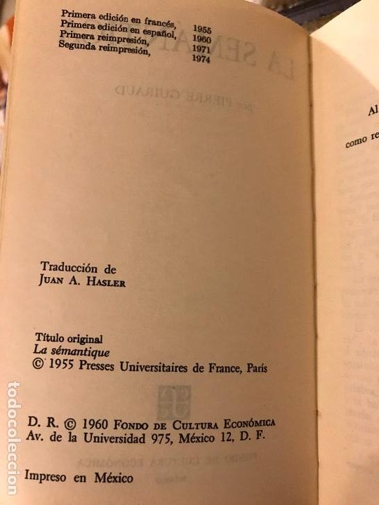 Libros: La sem&aacute;ntica. Pierre Guiraud. PEDIDO M&Iacute;NIMO 5&euro; - Foto 5