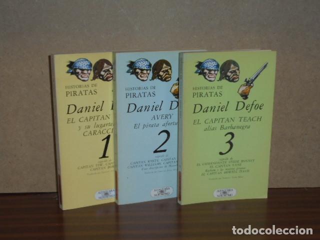 Libros: HISTORIAS DE PIRATAS - 3 TOMOS - Defoe, Daniel - Foto 2