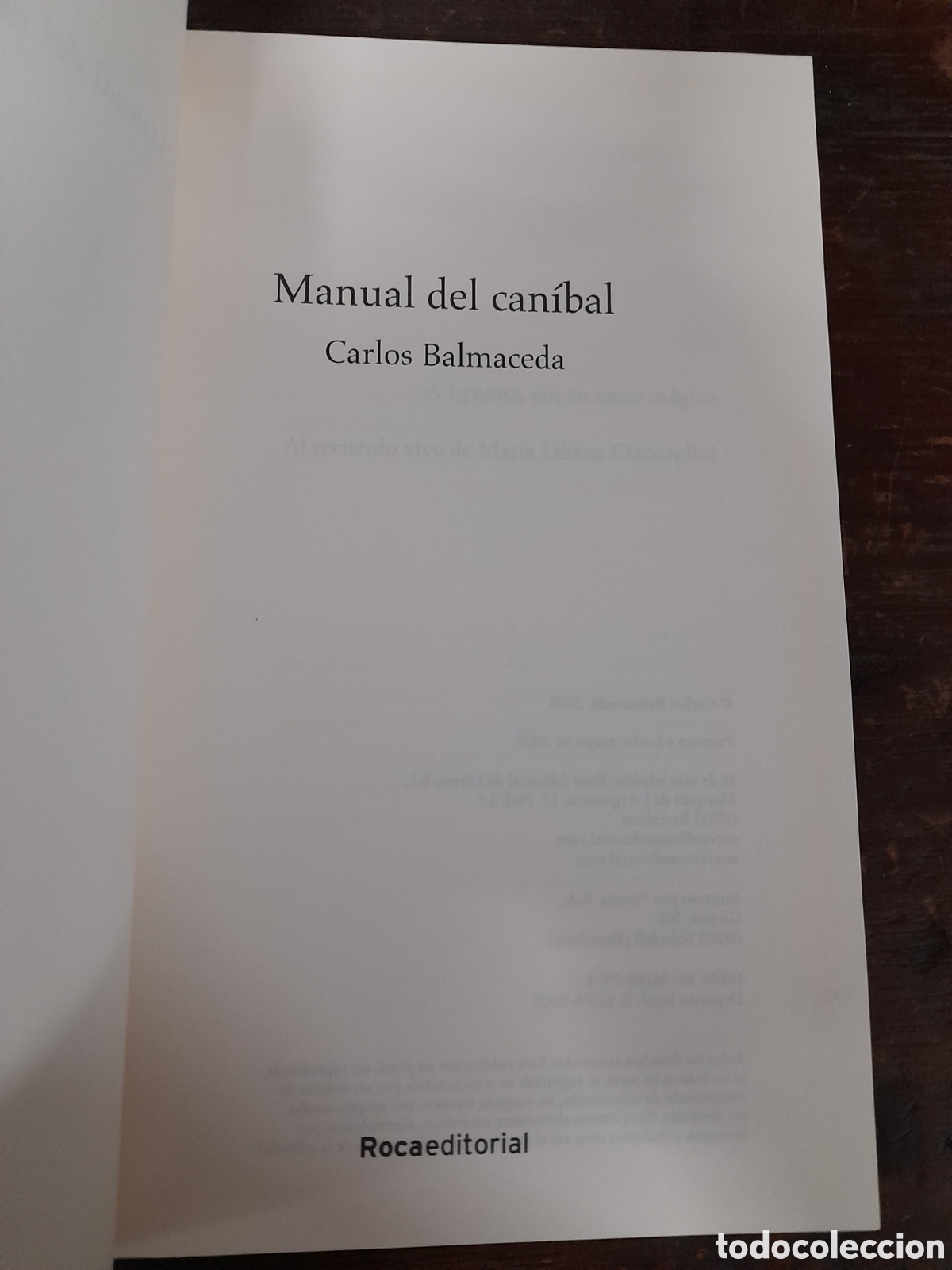 Libros: Manual del Can&iacute;bal, Carlos Balmaceda - ROCA 2005 - Foto 2