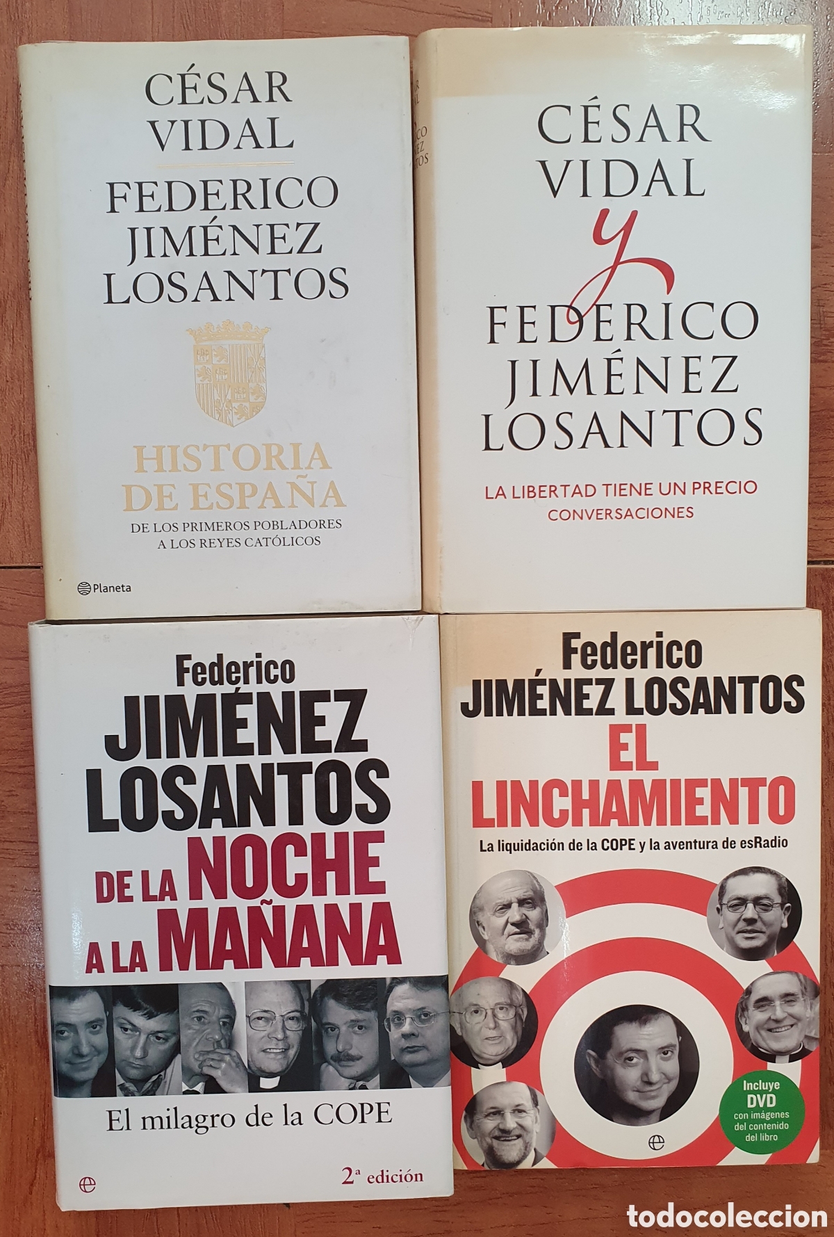 Libros: Pack 4 Libros Federico Gim&eacute;nez Losantos - C&eacute;sar Vidal - Foto 1
