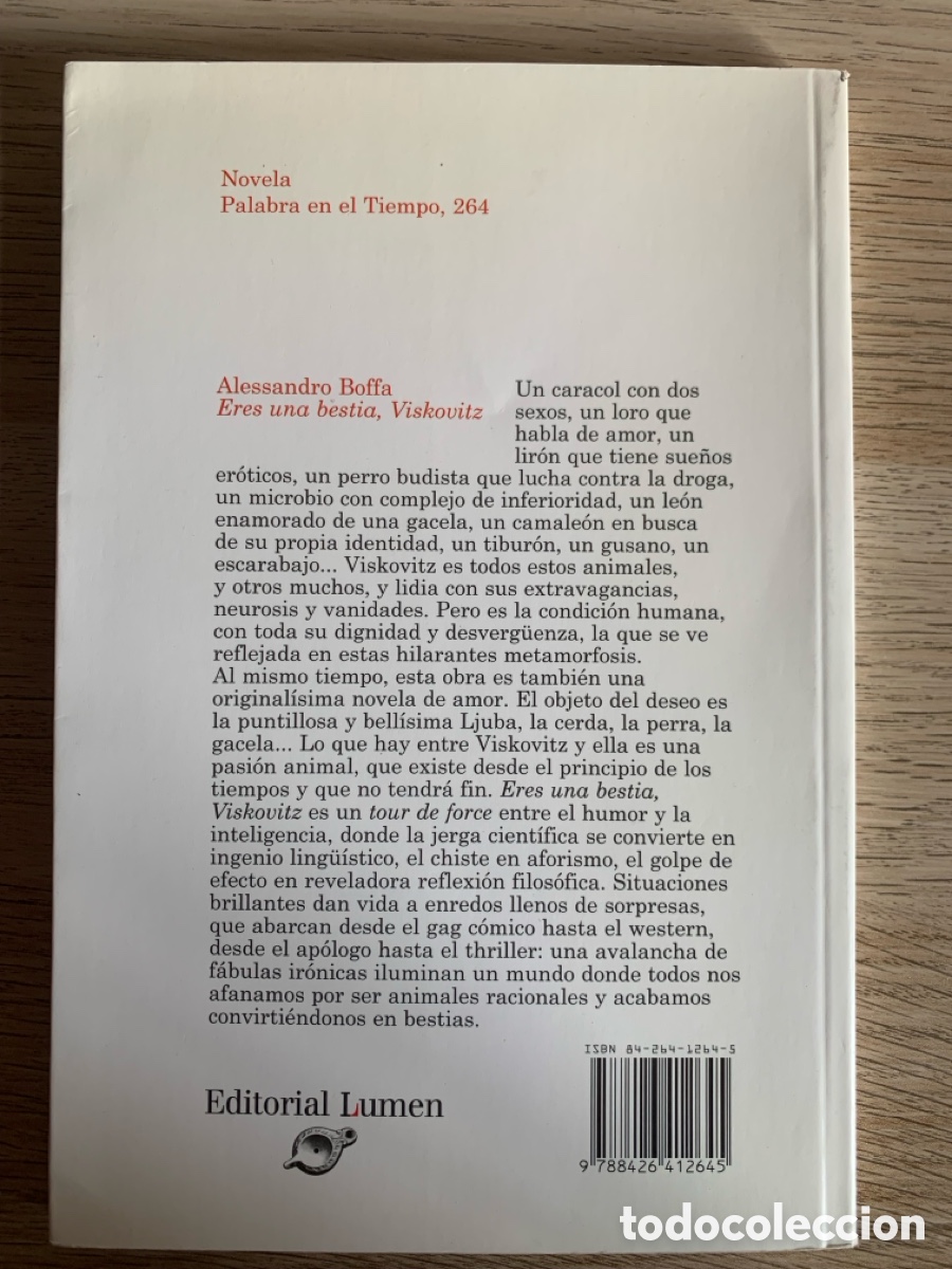 Libros: Eres una bestia, Viskovitz. Alessandro Boffa. Lumen. - Foto 6