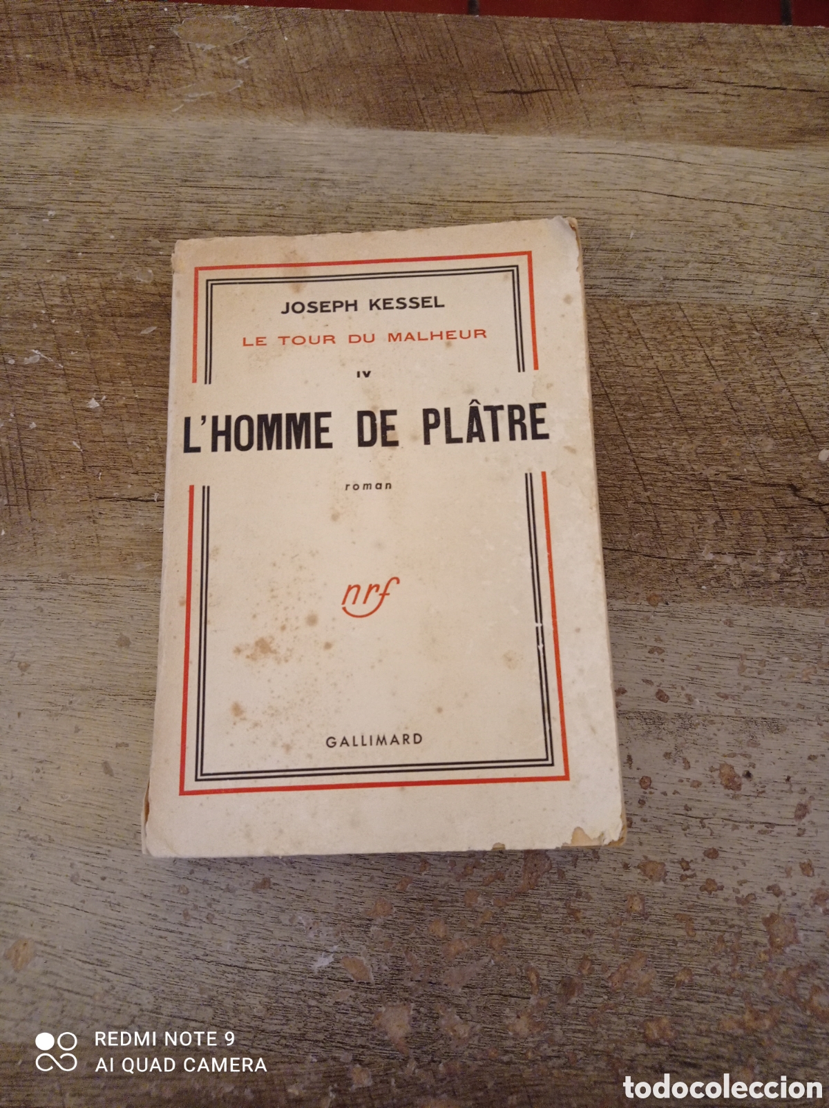Libri di seconda mano: L'homme de platre gallimard1950