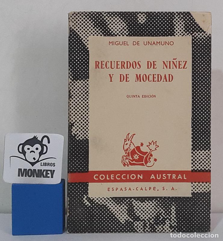 Libros: Recuerdos de ni&ntilde;ez y de mocedad - Miguel de Unamuno - Foto 1