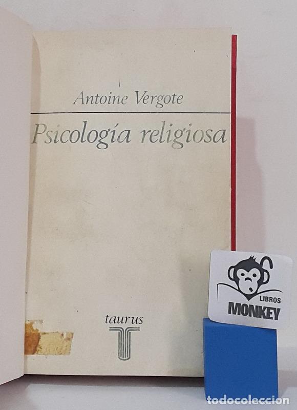Libros: Psicolog&iacute;a religiosa - Antoine Vergote - Foto 2