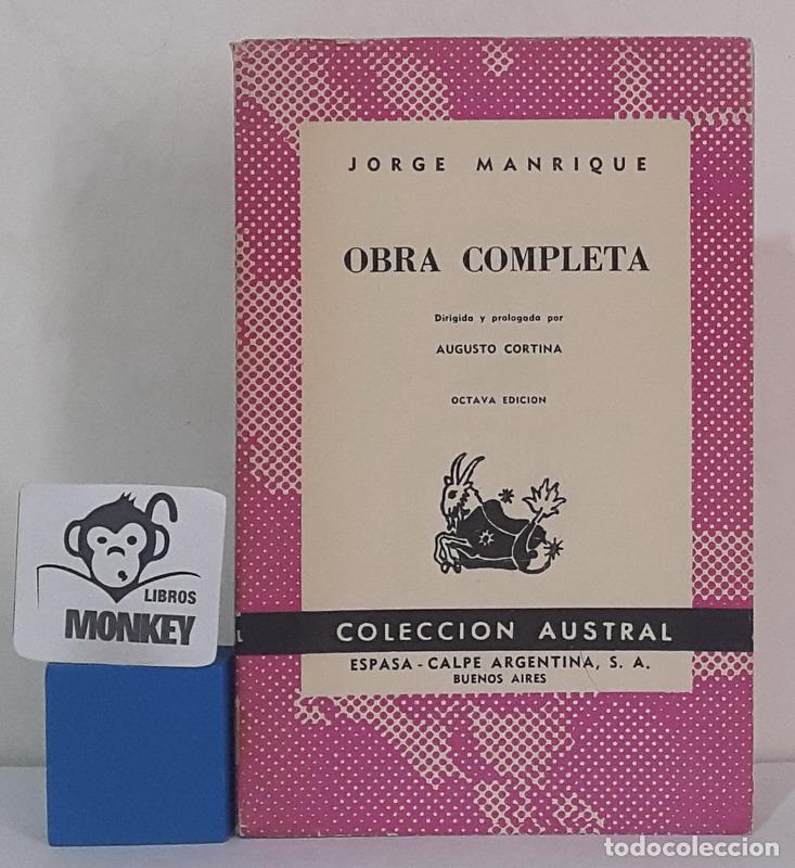 Libros: Obra completa - Jorge Manrique - Foto 1
