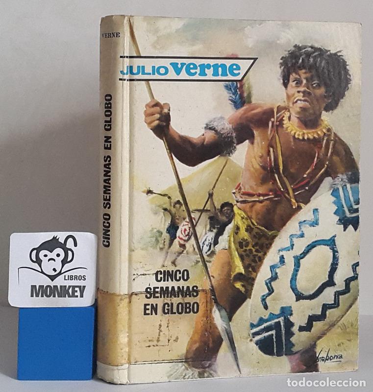 Libros: Cinco semanas en globo - Julio Verne - Foto 1
