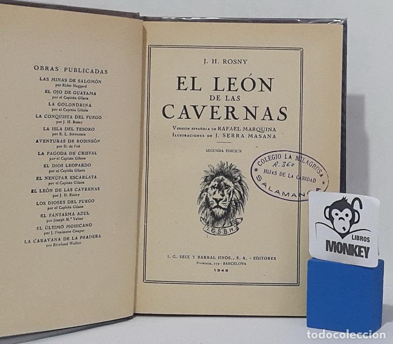 Libros: El l&eacute;on de las cavernas - J. H. Rosny - Foto 2
