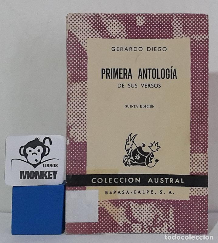 Libros: Primera antolog&iacute;a de sus versos - Gerardo Diego - Foto 1
