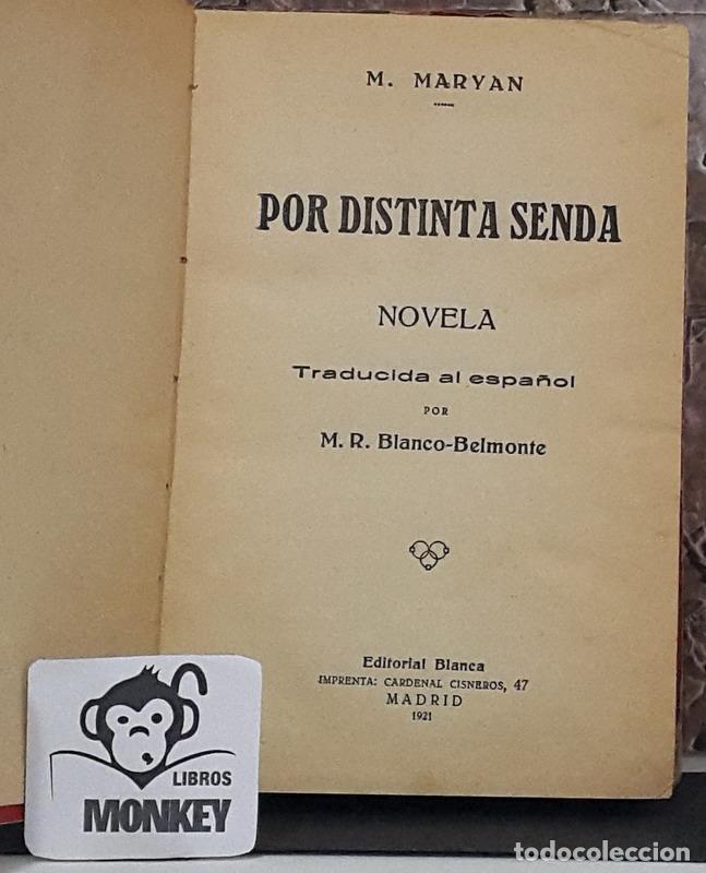 Libros: Por distinta senda - M. Maryan - Foto 2