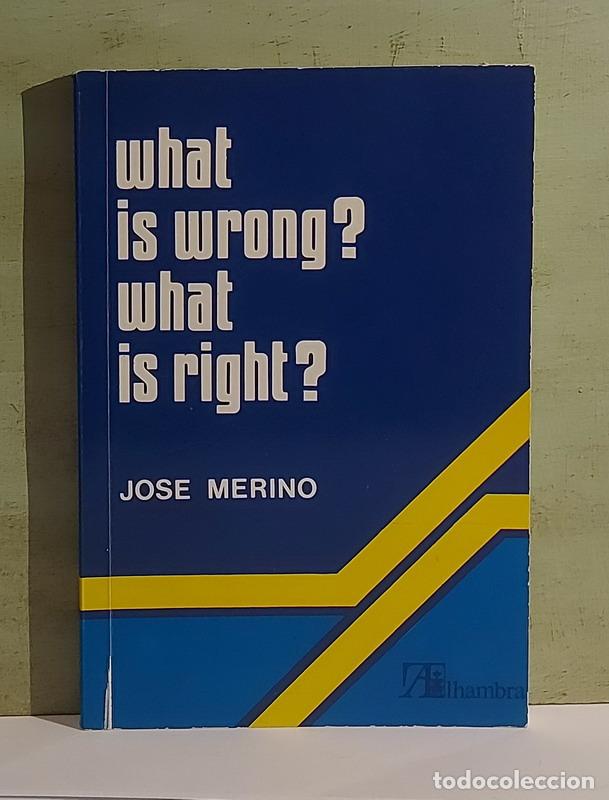 Libros: What is wrong? What is right? - Jos&eacute; Merino - Foto 1
