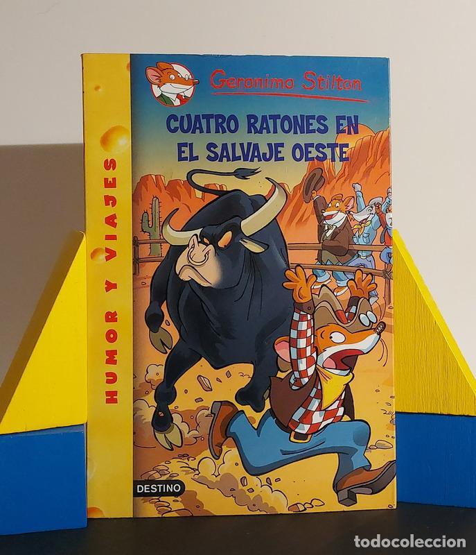 Libros: Cuatro ratones en el salvaje oeste - Geronimo Stilton - Foto 1