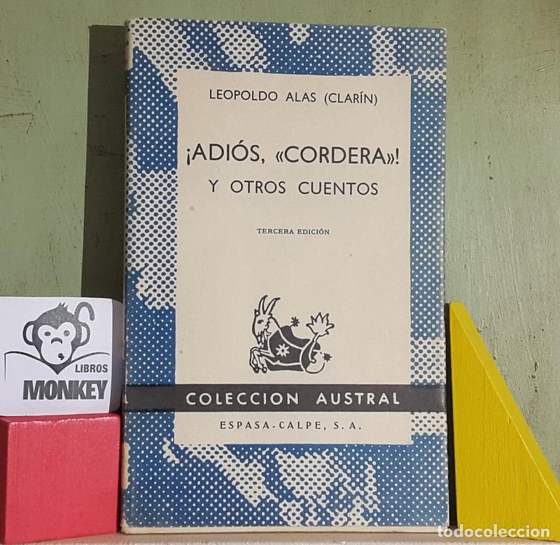 Libros: &iexcl;Adi&oacute;s, Cordera! y otros cuentos - Leopoldo Alas (Clar&iacute;n) - Foto 1