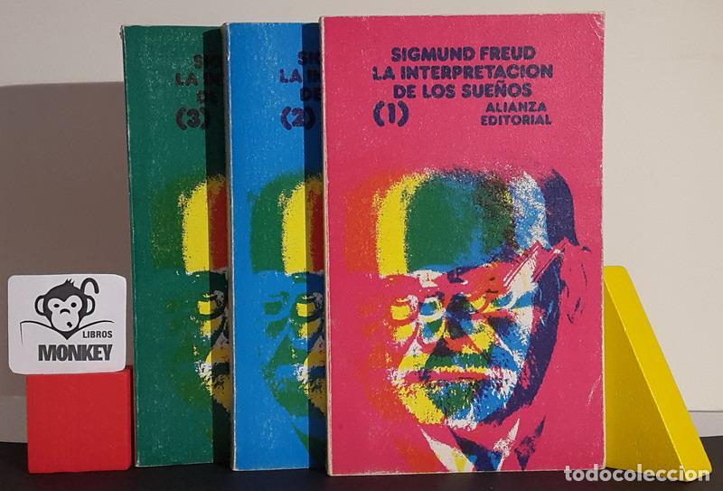 Libros: La interpretaci&oacute;n de los sue&ntilde;os. Tres vol&uacute;menes - Sigmund Freud - Foto 1