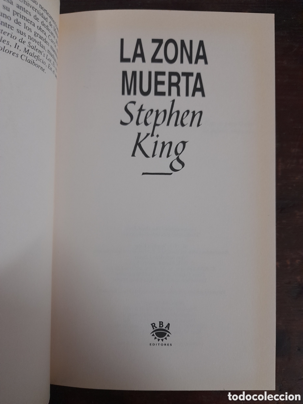 Libros: La Zona Muerta, Stephen King - RBA 1993457 - Foto 2