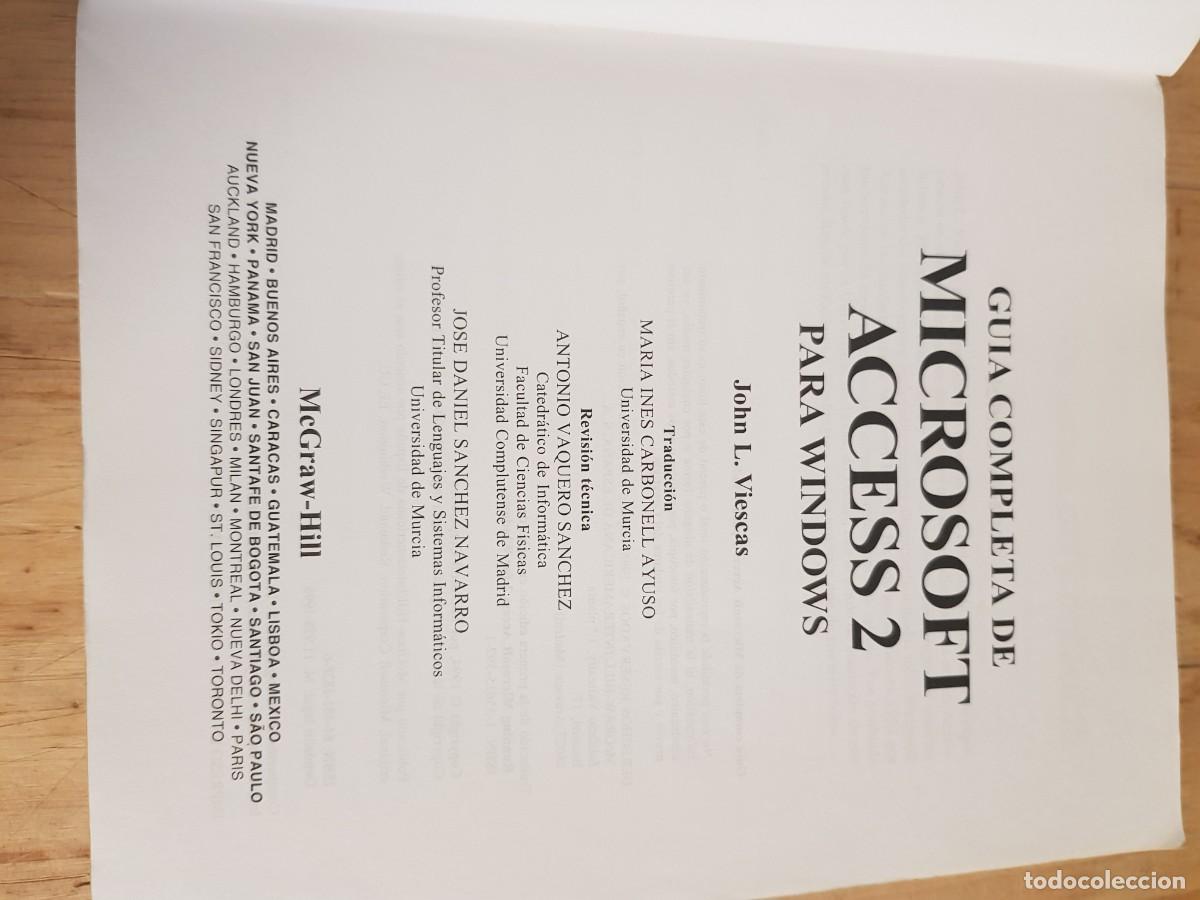 Libros: Gu&iacute;a completa de Microsoft Access 2 - John L. Viescas - Foto 2