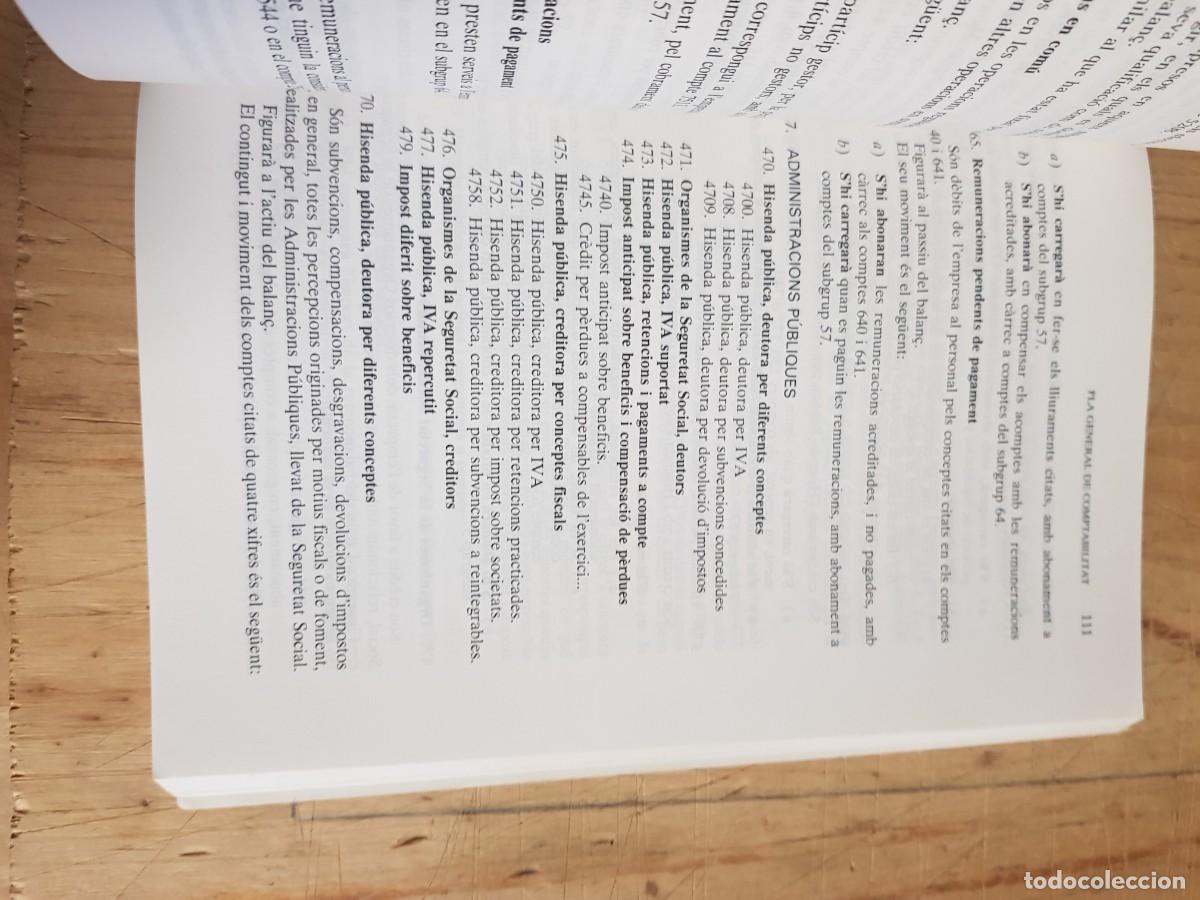 Libros: Pla general de comptabilitat. 1991 - Varios - Foto 4