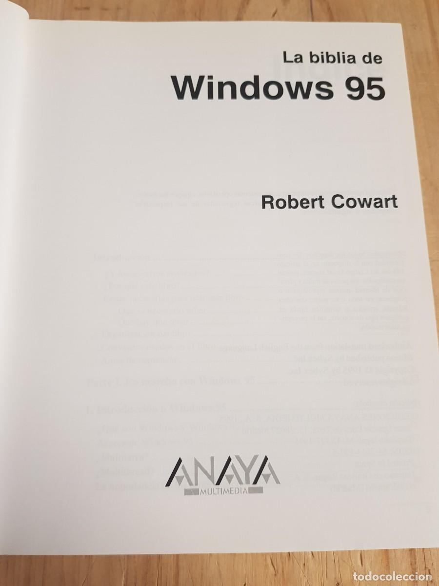 Libros: La biblia de windows 95 - Robert Cowart - Foto 2