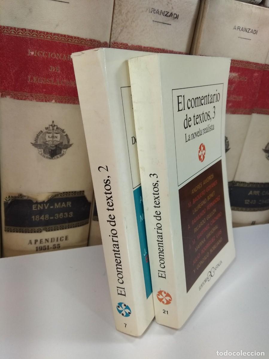 Libros: EL COMENTARIO DE TEXTOS 2 y 3. VV.AA. Edita Castalia 1979. - Foto 2
