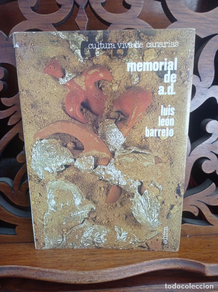 Libros: MEMORIAL DE A.D., LUIS LEON BARRETO. CANARIAS 1980 - Foto 1