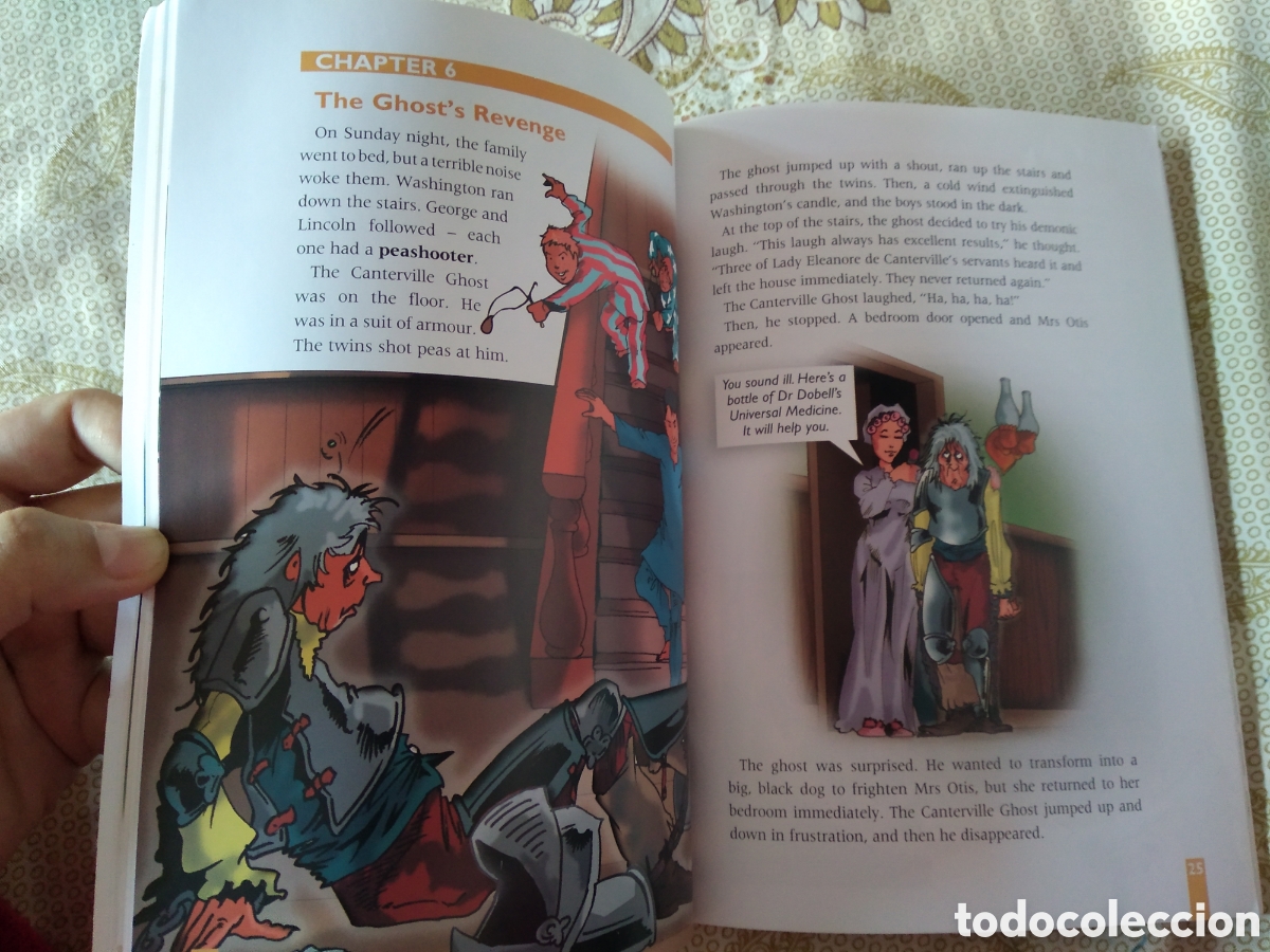 Libros: LIBRO BOOK THE CANTERVILLE GHOST EN INGL&Eacute;S DE OSCAR WILDE BURLINGTON ACTIVITY READER - Foto 2