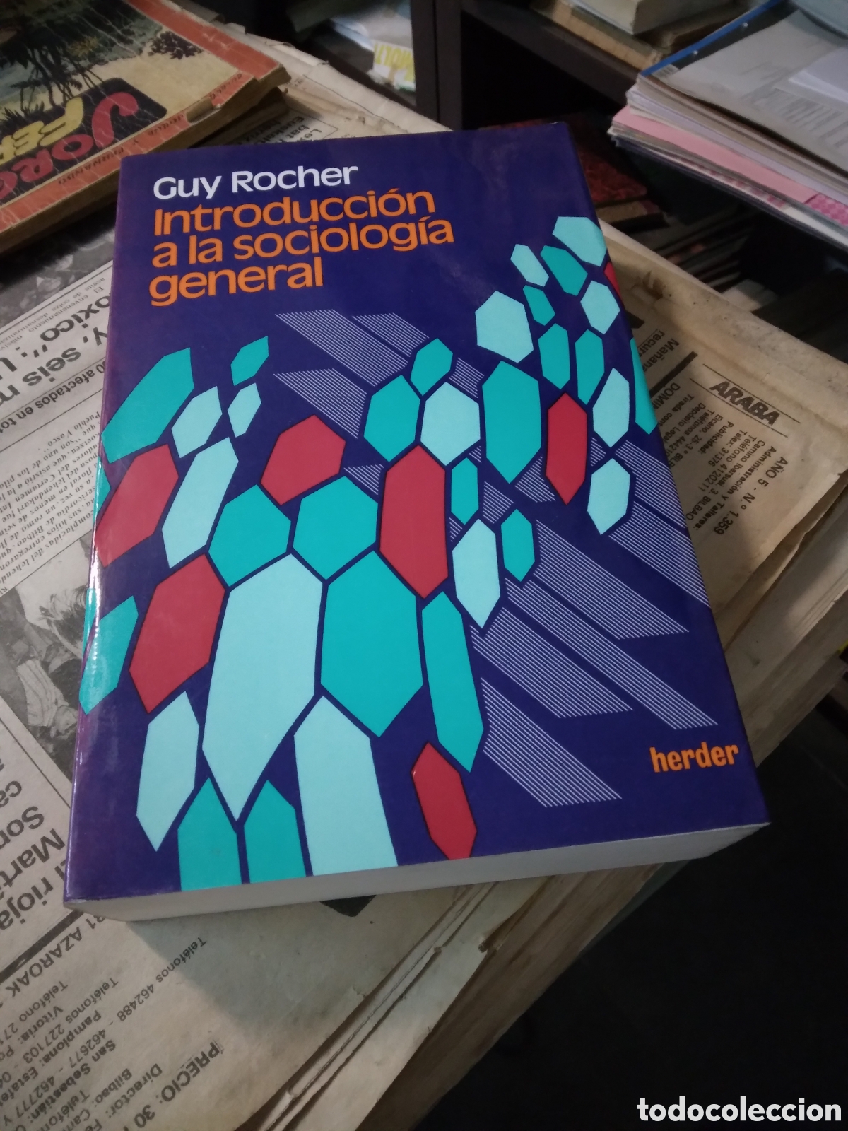 Libros: Guy Rocher, Introducci&oacute;n a la sociologia general, Herder - Foto 1