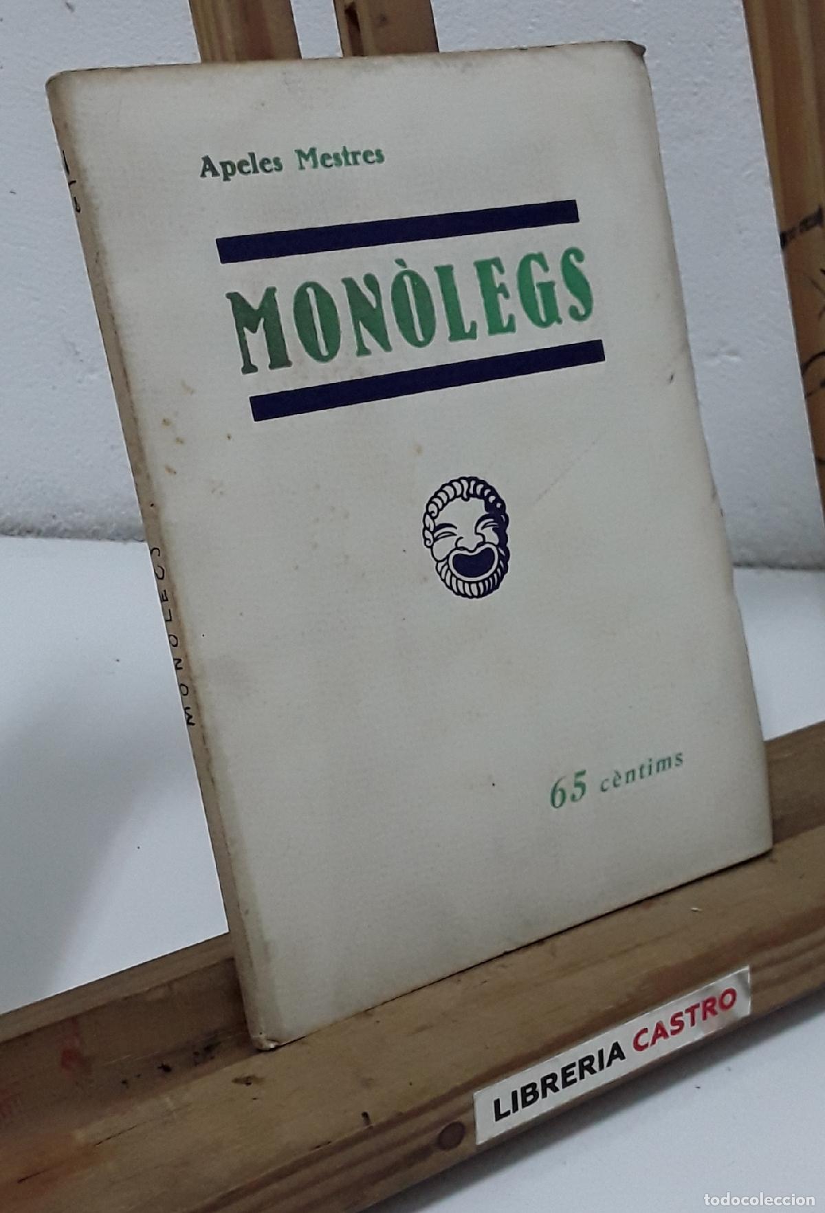 Libros: Mon&ograve;legs. Siluetes Barcelonines - Apeles Mestres - Foto 1