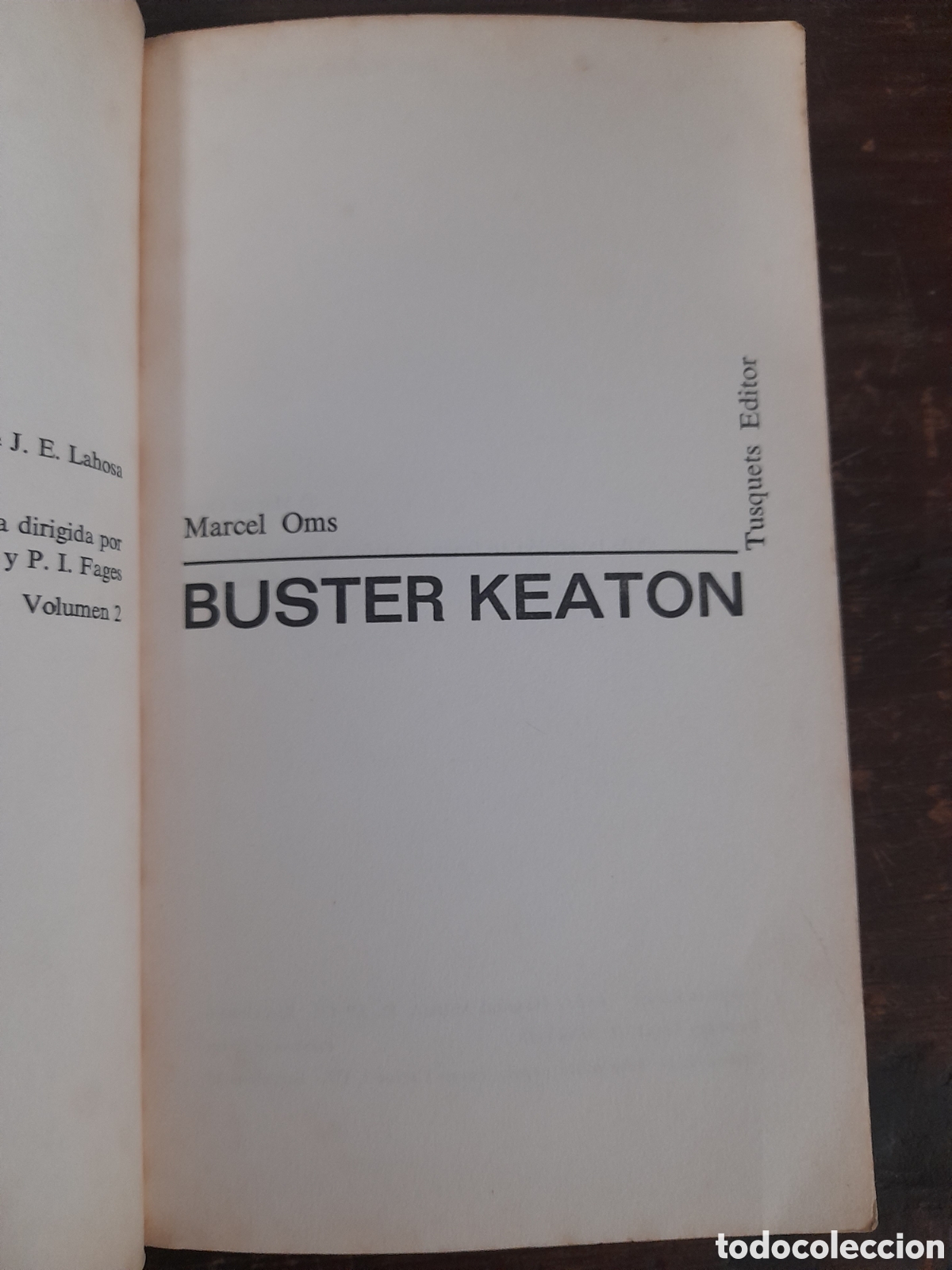 Libros: Buster Keaton, Marcel Oms - TUSQUETS 1969 - Foto 2