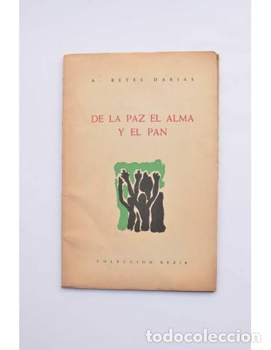 Libros: De la paz el alma y el pan - REYES DARIAS, Alfredo - Dedicatoria aut&oacute;grafa del autor - Foto 1