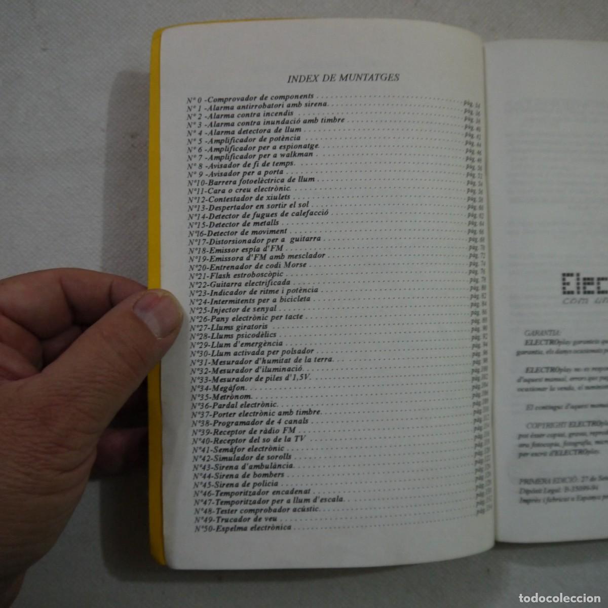 Libros: MANUAL DINSTRUCCIONS ELECTRO PLAY 50 - 1994 - CATALAN - Foto 3